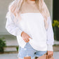 Color Block Drop Shoulder Casual Sweatshirt