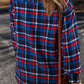 Plaid Flap Pocket Button Up Shacket