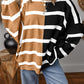 Stripe Colorblock Oversized Sweater