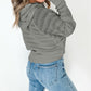 Pointelle Knit Raglan Sleeve Hooded Sweater