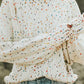 Colorful Dots Cable Knit Crew Neck Sweater