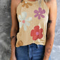Flower Print Round Neck Tank