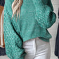 Cable Knit Sleeve Drop Shoulder Sweater
