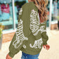 Animal Print Pullover Sweatshirt
