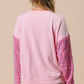 Sequined Santa Claus Long Sleeve Christmas Sweatshirt