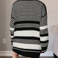 Colorblock Textured Knit Buttoned Cardigan