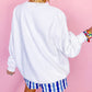 American Flag Graphic Drop Shoulder Loose Sweatshirt