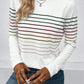 Striped Crew Neck Long Sleeve Top