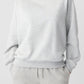 Solid Fleece Lined Drop Shoulder Terry Sweatshirt