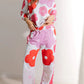 Floral Print Pullover Top Sweatpants Lounge Set