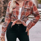 Multicolor Plaid Print Flap Pocket Shirt