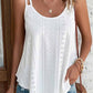 Eyelet Strappy Scoop-Neck Tank Top