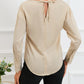 Cowl Neck Long Sleeve Elegant Blouse