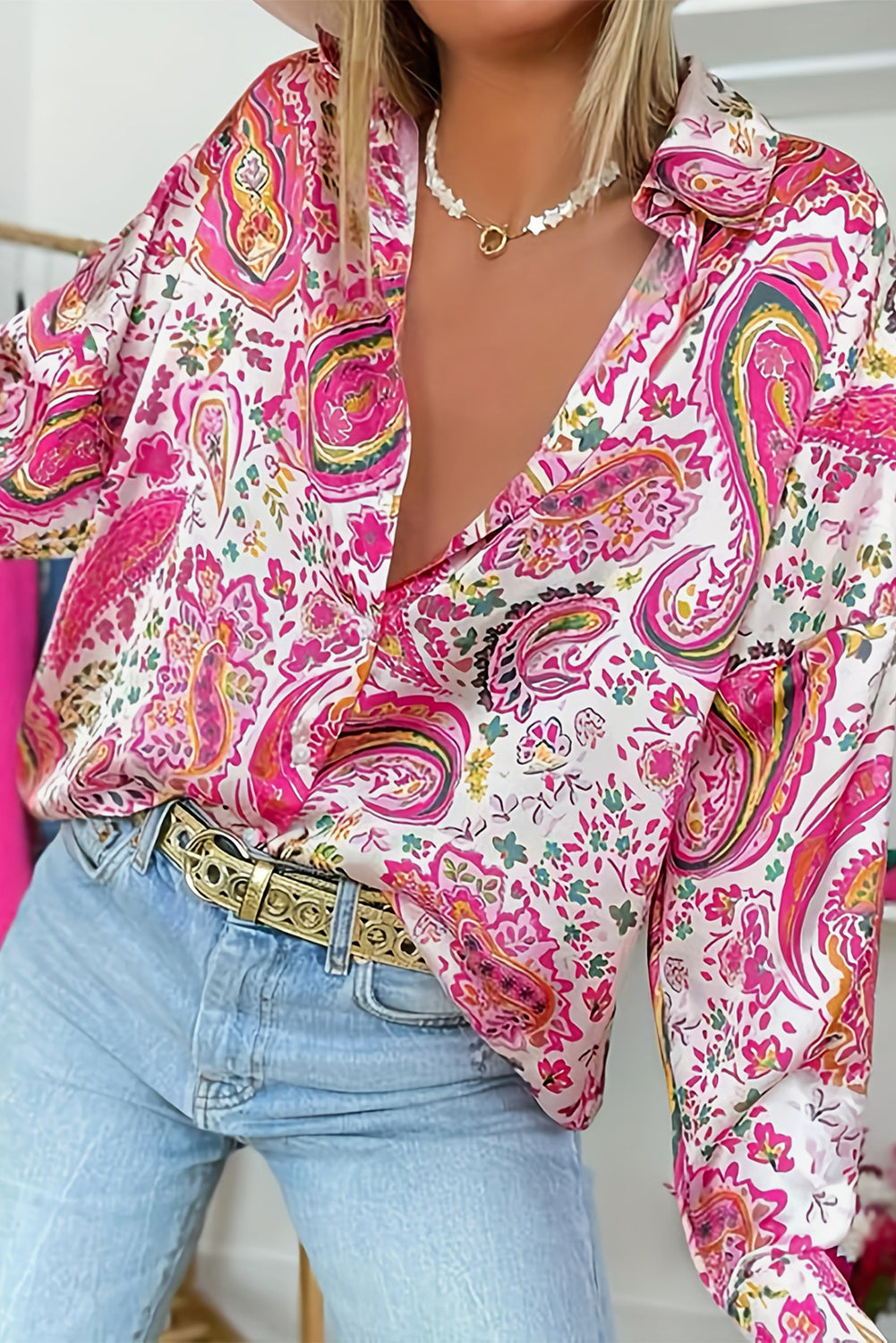 Floral Paisley Printed Casual Shirt