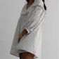 Stripe Checkered Frilled V Neck Bracelet Sleeve Babydoll Dress