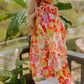 Floral Print Frilled Long Puff Sleeve Blouse