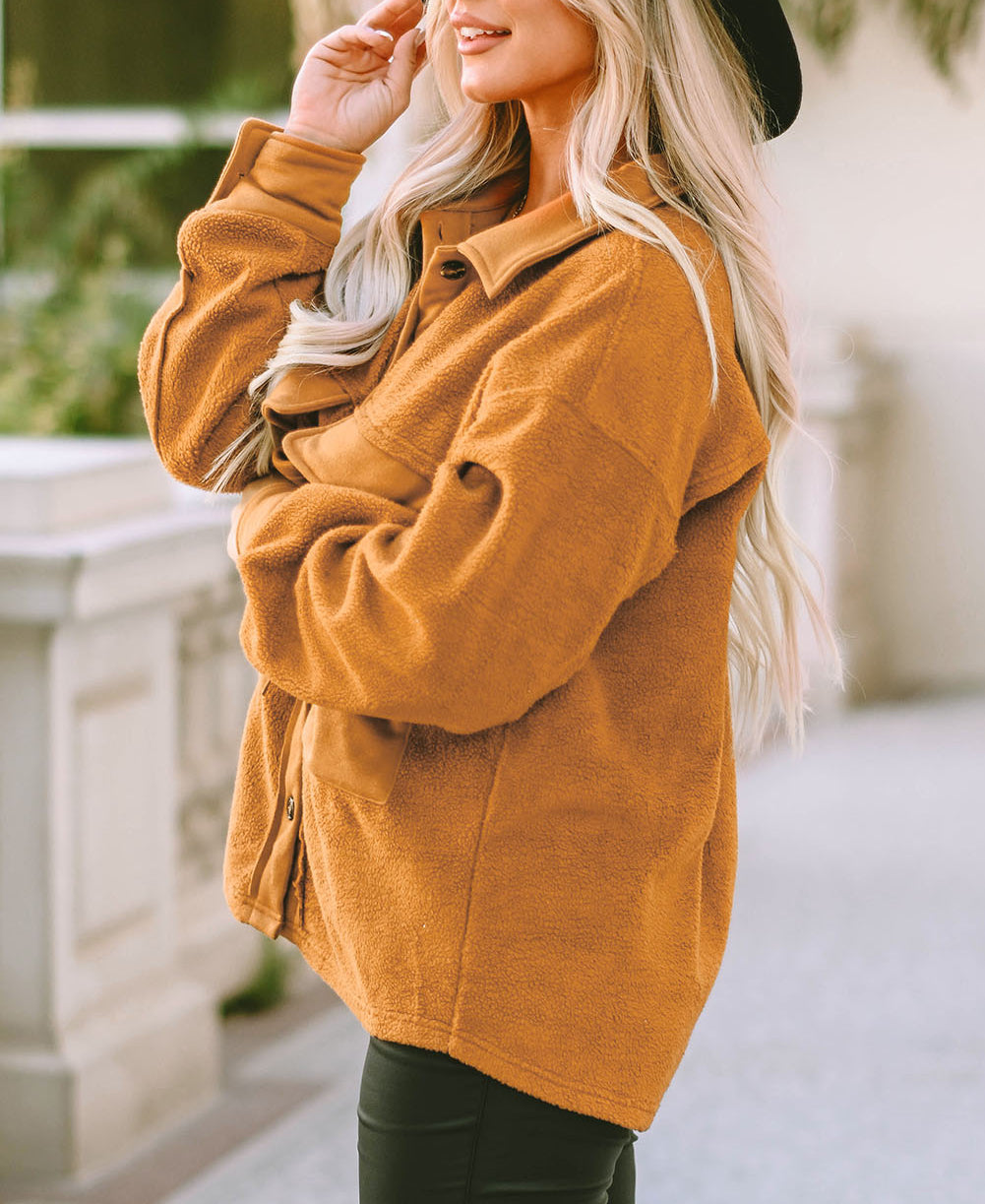 Flap Pocket Buttoned Jacket