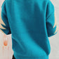 Sequin Fuzzy Christmas Tree Tinsel Elk Drop Shoulder Sweater