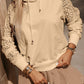 Lace Patchwork Sleeve Drawstring Hoodie