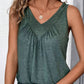 V Neck Ruched Tank Top