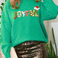 Sequined JOYFUL Graphic Christmas Sweater