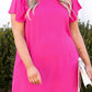Rose Plus Size Ruffle Sleeve Mini Dress