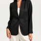 Collared Neck Single Breasted Blazer with Pockets