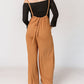High Rise Wide Leg Suspender Pants