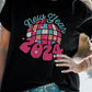 new year 2024 Print Crew Neck T Shirt