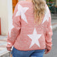 Star Lightweight Knit Plus Size Sweater