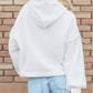 Sherpa Fleece Drop Shoulder Hoodie