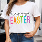 happy EASTER Graphic Crewneck Plus Size T Shirt
