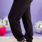 Plus Size Textured Drawstring Waist Joggers