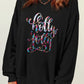 Holly Jolly Crew Neck Pullover Sweatshirt