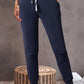 Drawstring Waist Pocketed Joggers