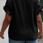 Ruffled Short Sleeve Plus Size Top