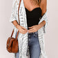 Loose Knitwear Kimono with Slits