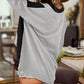 Colorblock Long Sleeve V Neck Top