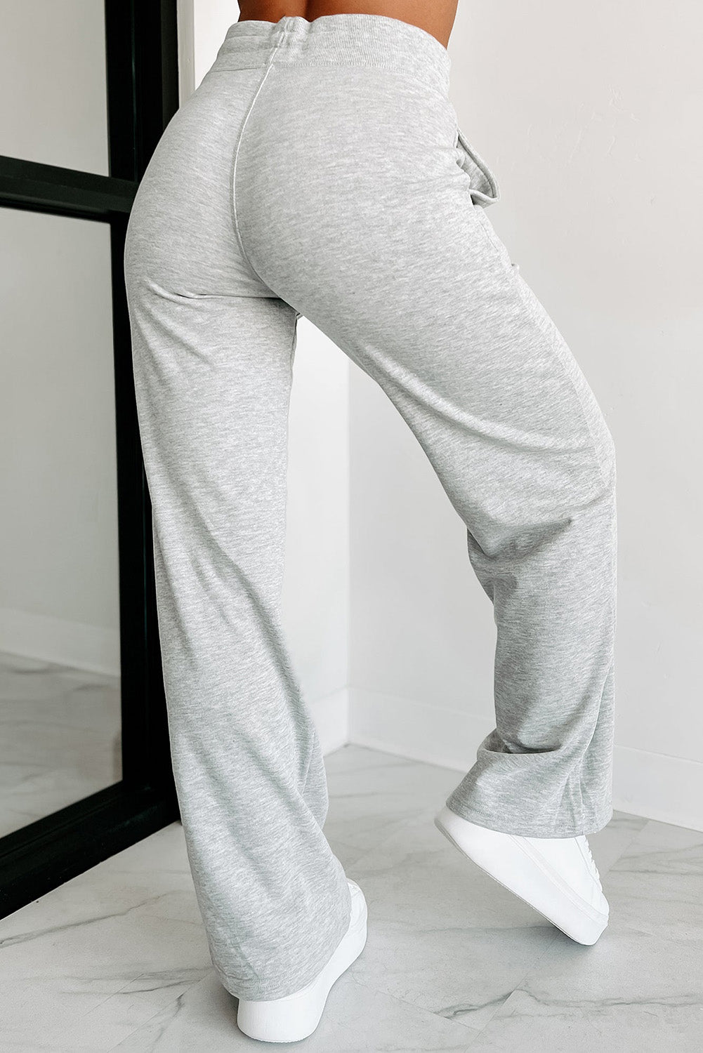 Drawstring High Waist Sweatpants