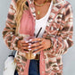 Western Colorblock Snap Buttoned Sherpa Jacket