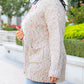 Multi Color Mixed Thread Plus Size Cardigan