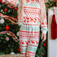 Christmas Print Pullover and Pants Lounge Set