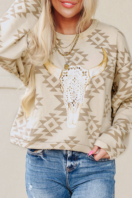 Aztec Pullover Sweatshirt