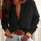 Lace Trim Ribbed Round Neck Button Up Cardigan