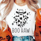 Halloween BOO HAW Graphic Crew Neck Tee
