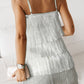 White Layered Tassel Spaghetti Straps Romper