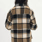 Retro Plaid Button Flap Pocket Shacket