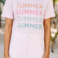 SUMMER Printed Short Sleeve Round Casual Tee