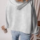 Fleece Lined Half Zipper Kangaroo Pockets Loose Hoodie