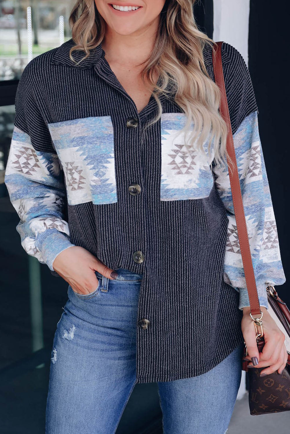 Toltec Corduroy Contrast Shacket